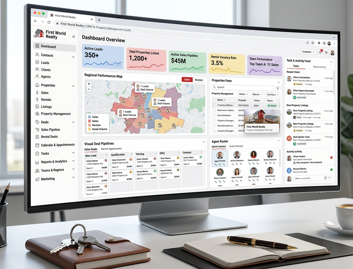 First World Realty - Property Management Web App